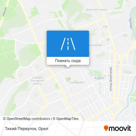 Карта Тихий Переулок