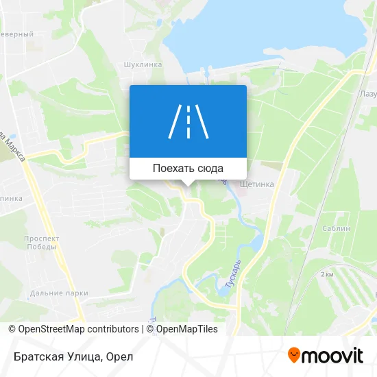 Карта Братская Улица