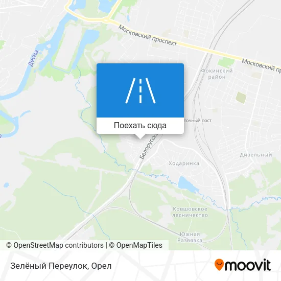 Карта Зелёный Переулок