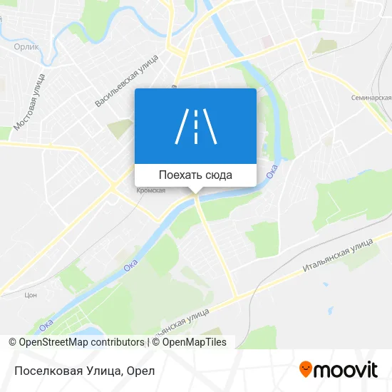 Карта Поселковая Улица
