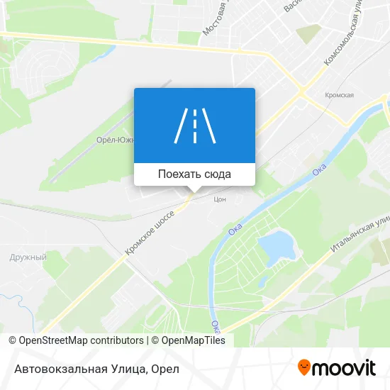 Карта Автовокзальная Улица