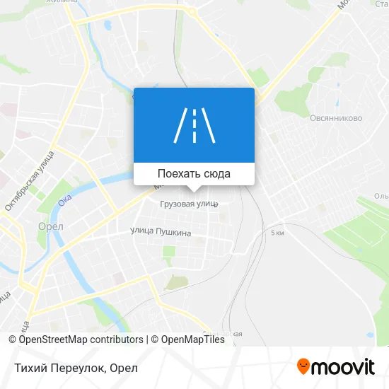 Карта Тихий Переулок