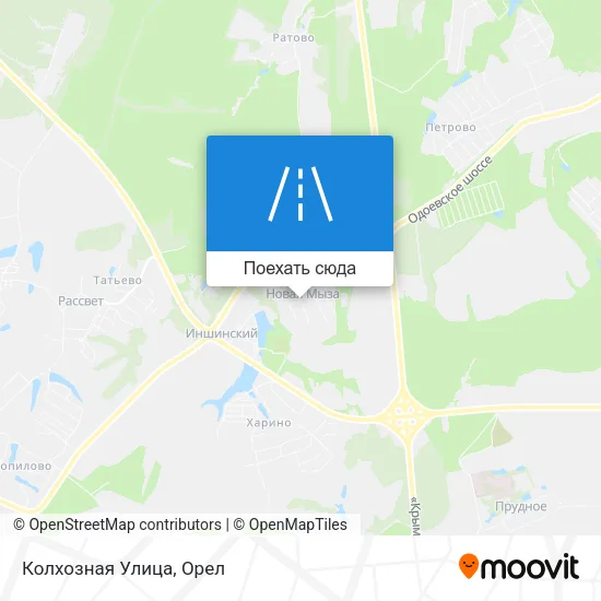 Карта Колхозная Улица