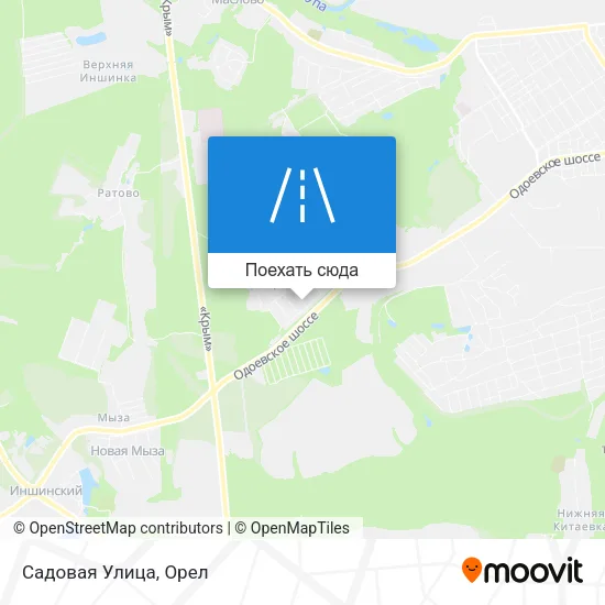 Карта Садовая Улица