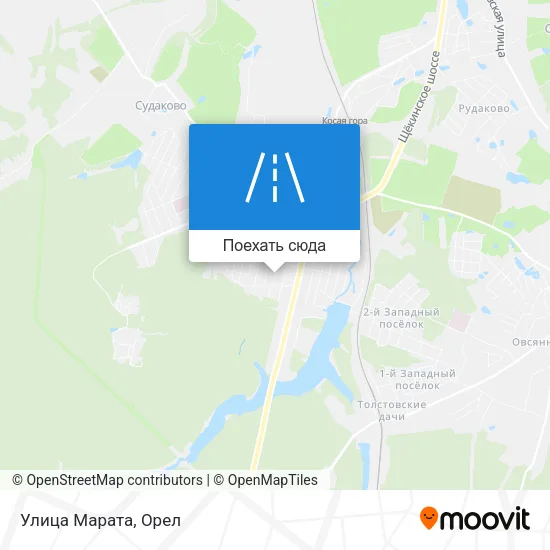 Карта Улица Марата