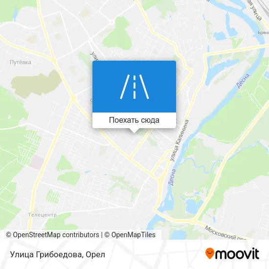 Карта Улица Грибоедова