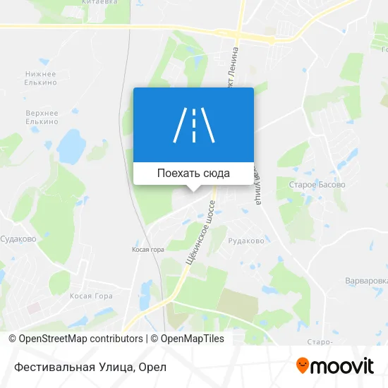 Карта Фестивальная Улица