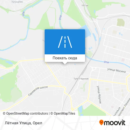 Карта Лётная Улица