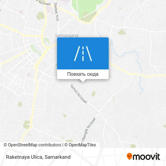 Карта Raketnaya Ulica