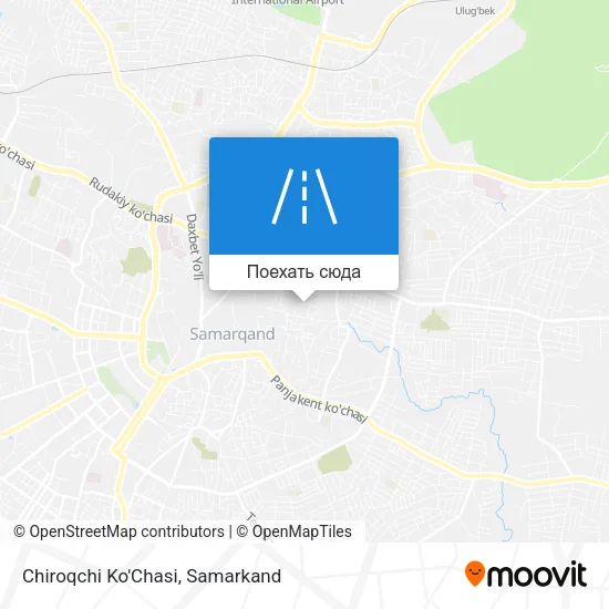 Карта Chiroqchi Ko'Chasi