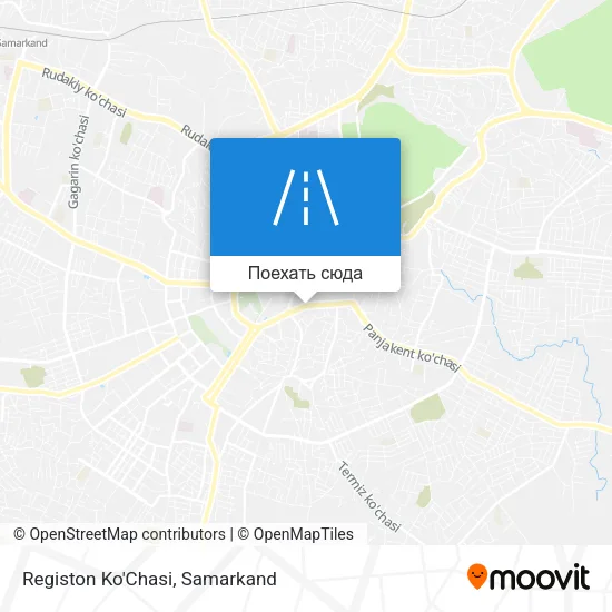 Карта Registon Ko'Chasi
