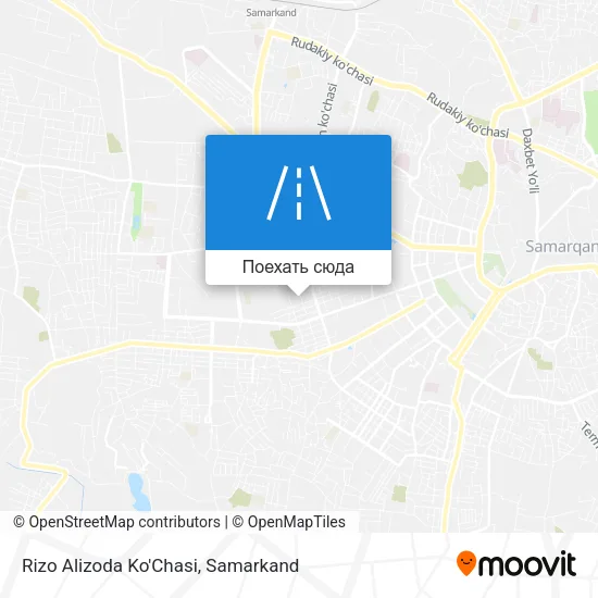 Карта Rizo Alizoda Ko'Chasi
