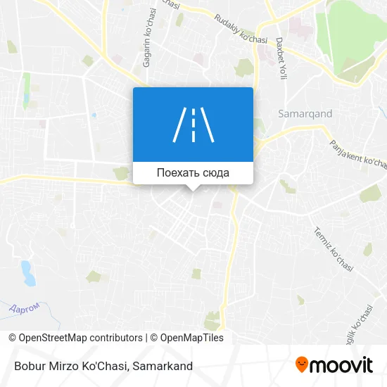Карта Bobur Mirzo Ko'Chasi