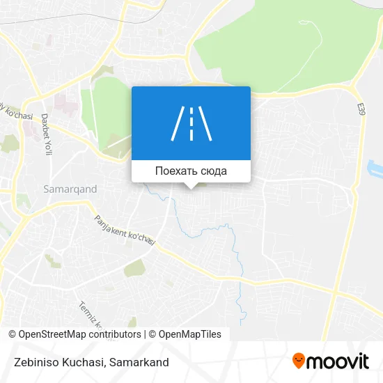Карта Zebiniso Kuchasi