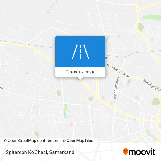 Карта Spitamen Ko'Chasi