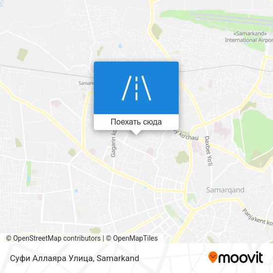 Карта Суфи Аллаяра Улица