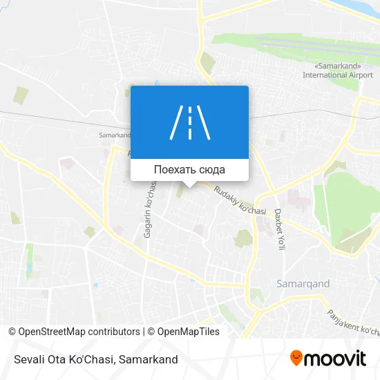 Карта Sevali Ota Ko'Chasi
