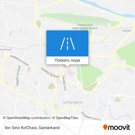 Карта Ibn Sino Ko'Chasi