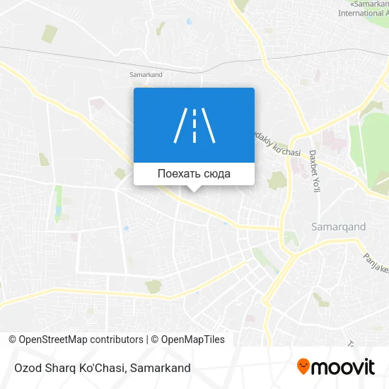 Карта Ozod Sharq Ko'Chasi
