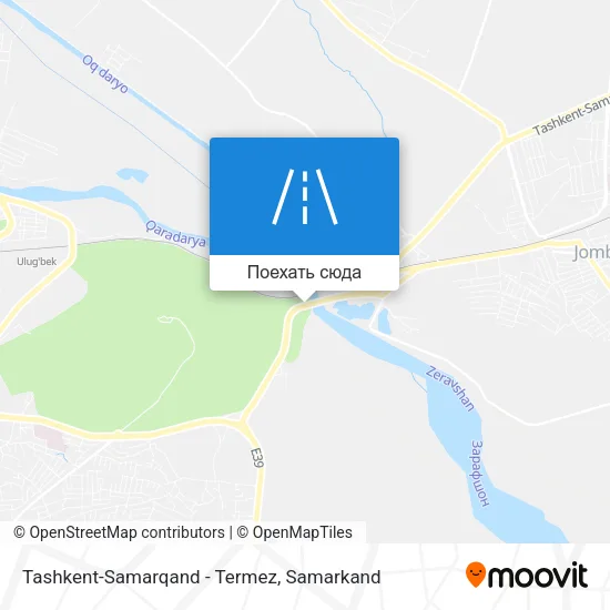 Карта Tashkent-Samarqand - Termez
