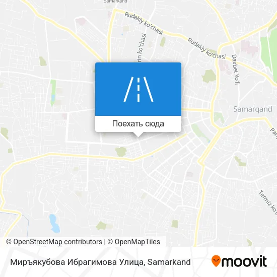 Карта Миръякубова Ибрагимова Улица