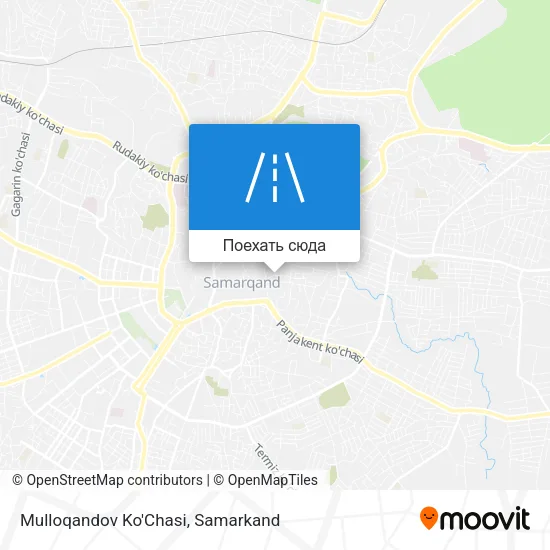 Карта Mulloqandov Ko'Chasi