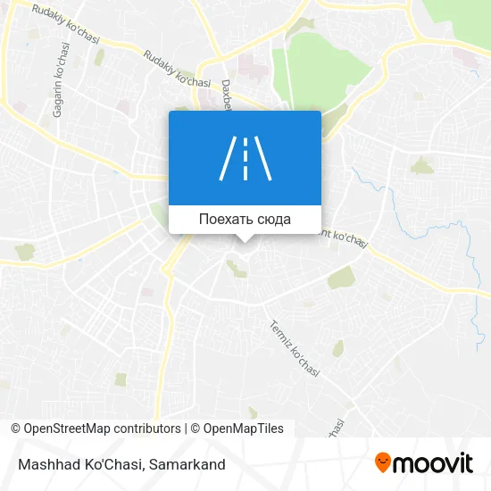 Карта Mashhad Ko'Chasi