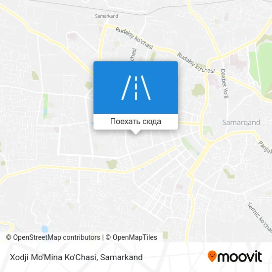 Карта Xodji Mo'Mina Ko'Chasi