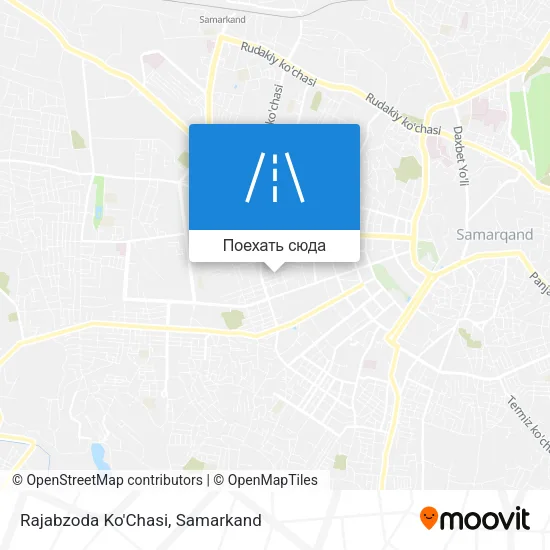 Карта Rajabzoda Ko'Chasi