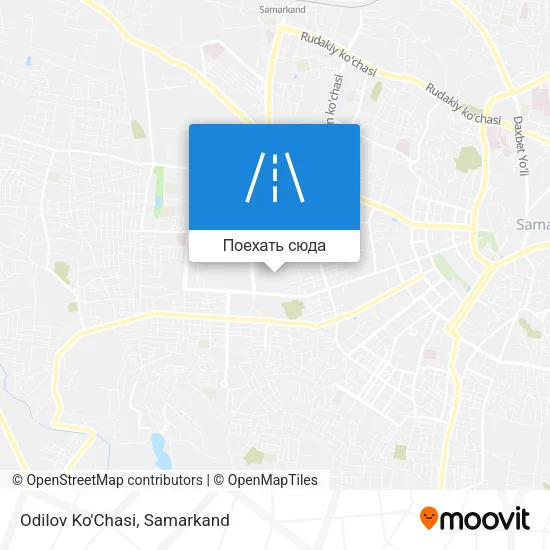 Карта Odilov Ko'Chasi