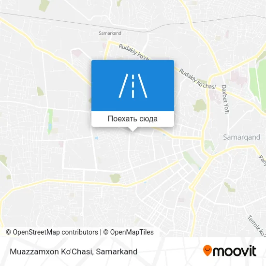Карта Muazzamxon Ko'Chasi