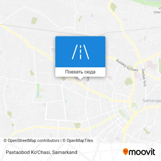 Карта Paxtaobod Ko'Chasi