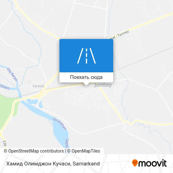 Карта Хамид Олимджон Кучаси