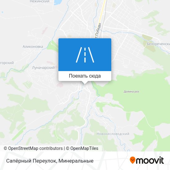 Карта Сапёрный Переулок