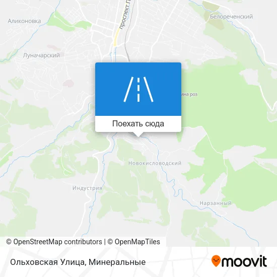 Карта Ольховская Улица