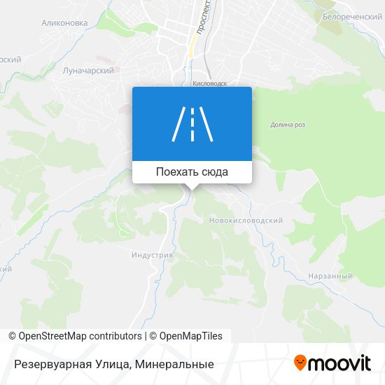 Карта Резервуарная Улица