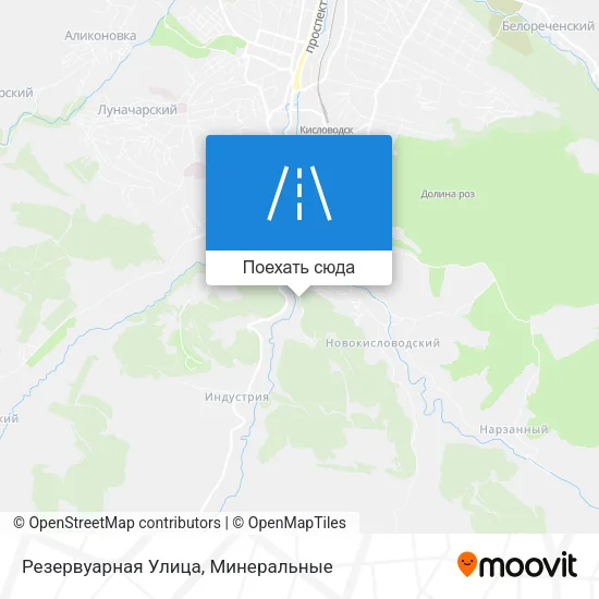Карта Резервуарная Улица