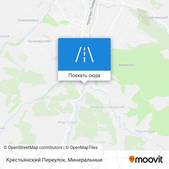Карта Крестьянский Переулок