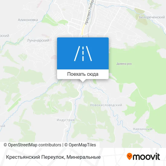 Карта Крестьянский Переулок