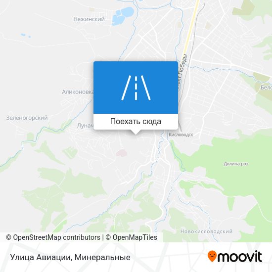 Карта Улица Авиации