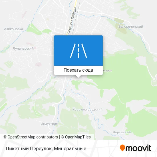Карта Пикетный Переулок