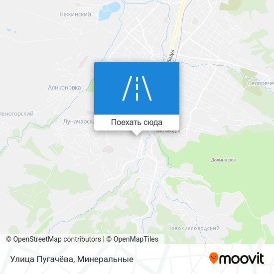Карта Улица Пугачёва