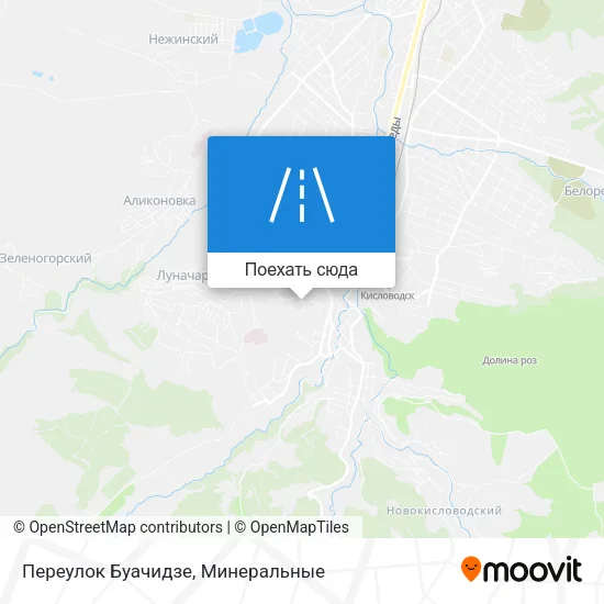 Карта Переулок Буачидзе