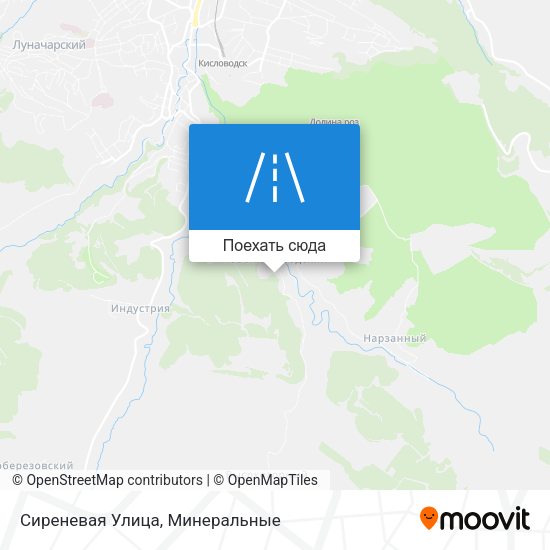 Карта Сиреневая Улица
