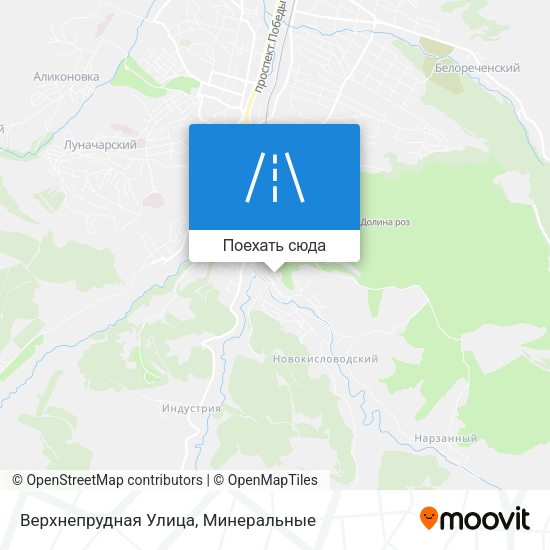 Карта Верхнепрудная Улица