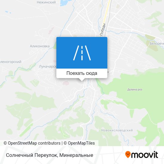Карта Солнечный Переулок