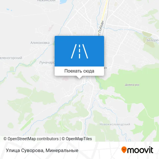 Карта Улица Суворова