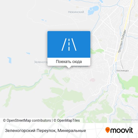 Карта Зеленогорский Переулок