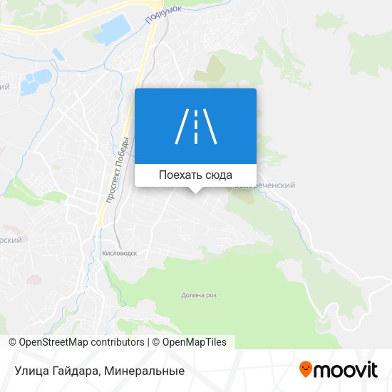 Карта Улица Гайдара