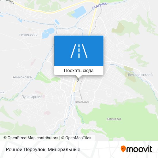 Карта Речной Переулок